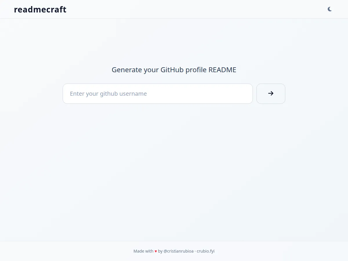 ReadmeCraft preview
